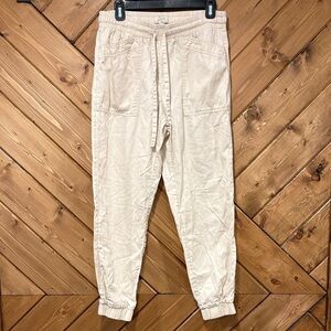 LOFT Beige Jogger Pants Small